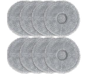 INF Pack de 8 tampons de Nettoyage pour Dreame L10s Ultra, L10 Ultra, L10s Pro, Xiaomi X10+, Nettoyage Efficace, Forte Absorption d'eau, lavables à 90 degrés