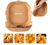 INF Papier jetable pour friteuse à air avec poignée 100 pièces La nature 20 cm