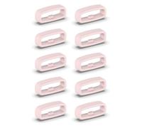 INF Paquet de 10 boucles pour bracelet de montre de 22 mm, support de bracelet de montre avec boucle, boucles de bracelet de montre de remplacement, boucle en silicone, boucle de remplacement pratique