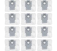 INF Paquet de 12 sacs à poussière d'aspirateur Roborock S7 Maxv Ultra / S7 Pro Ultra / Q5 / Q5 Plus / Q7 / Q7 Plus / Q7 MAX / Q7 Max Plus