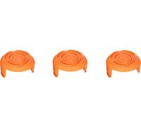 INF Paquet de 3 couvercles de bobines de fil pour le coupe-herbe Worx WA0010 Orange