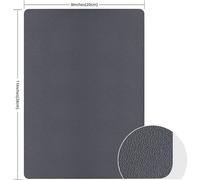 INF Patch autocollant en cuir PU Gris