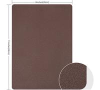 INF Patch autocollant en cuir PU Gris