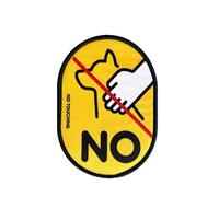 INF Patch de Laisse pour Animaux ""Ne Pas Toucher"" - Autocollant d'Avertissement à Crochet et Boucle pour Harnais de Chien