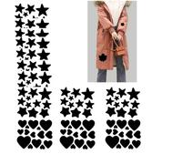 Patch De Réparation De Tissu Autocollant Pour Veste, Tissu, Imperméable, Parapluie, Tente 10 Feuilles Le Noir