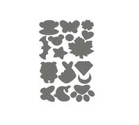 INF Patch Réparateur Auto-Adhésif pour Tissu 1 Feuille Gris clair