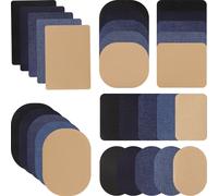 INF Patchs adhésifs thermofusibles pour Jean, pantalons et vêtements, 30 pièces Multicolore