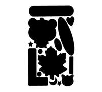 INF Patchs autocollants pour réparation de vêtements 10 feuilles Le noir