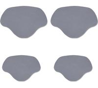INF Patchs de protection/réparation du talon pour chaussures, pack de 4 Gris