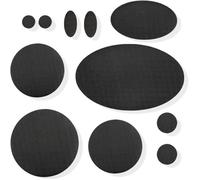 INF Patchs de réparation autocollants et imperméables 11 pcs Le noir