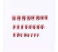 INF Patchs d'Ongles Courts Cœur Blush - Doux et Amovibles