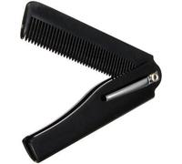 INF Peigne Corne Pliant de Voyage pour Hommes - Compact et Pratique Le noir