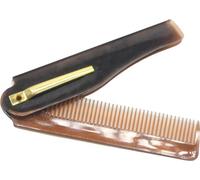 INF Peigne Corne Pliant de Voyage pour Hommes - Compact et Pratique Or