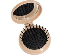 INF Peigne pliant compact avec coussin d'air et miroir de maquillage café