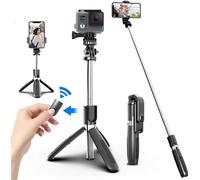 INF Perche à selfie/support mobile avec télécommande Compatible caméra et Gopro