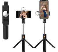 INF Perche à selfie / support mobile avec télécommande et lampe