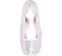 INF Perruque Cosplay Argentée - Fibre Haute Température, Rôle Anime, Fête