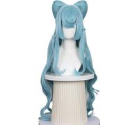 INF Perruque Cosplay Bleu Ciel - Fibre Haute Température, Ajustable, Style Anime
