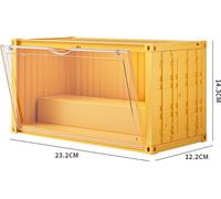 INF Petite boîte de rangement pour boîtes de stores en forme de conteneur (sans lumière) Jaune