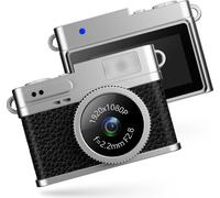 INF Petite caméra éclairée ABS 1080P HD video 0.96inch IPS display 3pcs Black