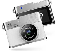 INF Petite caméra éclairée ABS 1080P HD video 0.96inch IPS display 3pcs White