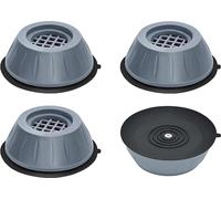 INF Pieds anti-vibrations pour lave-linge/sèche-linge Gris Paquet de 4