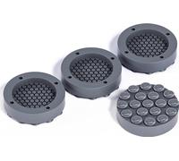 INF Pieds de machine à laver anti-vibrations et antidérapants (paquet de 4) Gris