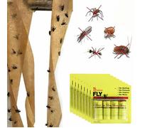 INF Piège à mouches, rouleau de papier anti-mouches, paquet de 16
