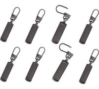 INF Pin for zipper runner 8-pack Metallic black
