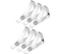 INF Pince à nappe Acier inoxydable Argent Pack de 6