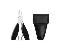 INF Pince à pédicure pour ongles incarnés avec étui en cuir triangulaire