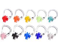 INF Pince-nez pour la natation en silicone multicolore paquet de 10