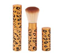 INF Pinceau Poudre Doré - Pinceau de Maquillage Portable avec Couvercle