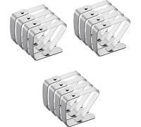 INF Pinces à tissu polyvalentes, paquet de 12 Argent