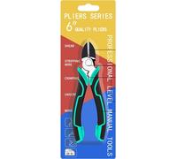 INF Pinces coupantes diagonales CRV 15cm - Coupe-fil et dénudeur avec poignée PVC