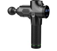 INF Pistolet de massage avec 6 têtes de massage interchangeables Noir