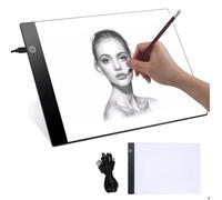 INF Planche à dessin LED A4 avec variateur à 3 niveaux, planche à dessin Portable