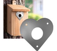 INF Plaque de protection pour nichoir en forme de cœur