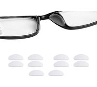 INF Plaquettes de nez pour lunettes en silicone transparent 5 paires (19 mm)