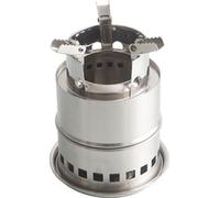 INF Poêle à bois portable en acier inoxydable avec base surélevée