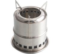 INF Poêle à bois portable en acier inoxydable avec socle