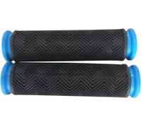 INF Poignées de vélo bicolores bleues - lot de 2