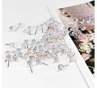 INF Pointes transparentes à tête ronde - 30 pièces pour tableaux et travaux manuels