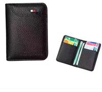 INF Porte-cartes minimaliste fin pour cartes bancaires et pièces d'identité café