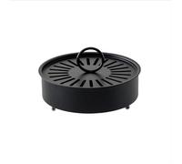INF Porte spirale anti-moustique élégant en acier au carbone avec couvercle noir