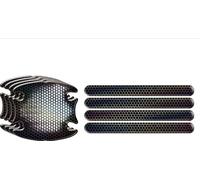 INF Protection Poignée de Porte Voiture Anti-collision Noir Carbone (8 Pièces)