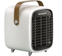 INF Radiateur soufflant en céramique au design rétro Blanc