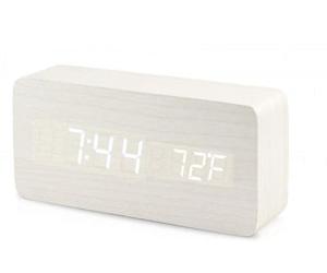 INF Réveil numérique élégant avec Mode Veille à économie d'énergie et Lampes LED réglables pour Une Lueur Douce et agréable Qui Peut être Vue Aussi Bien à la lumière du Jour Que dans l'obscurité