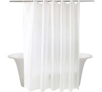 INF Rideau de douche PEVA Épais Blanc 150x180cm - Imperméable et Anti-moisissure