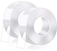 INF Ruban nano double face et non marquant, 3 m - 2 paquets Transparent 300 x 3 x 0,2 cm